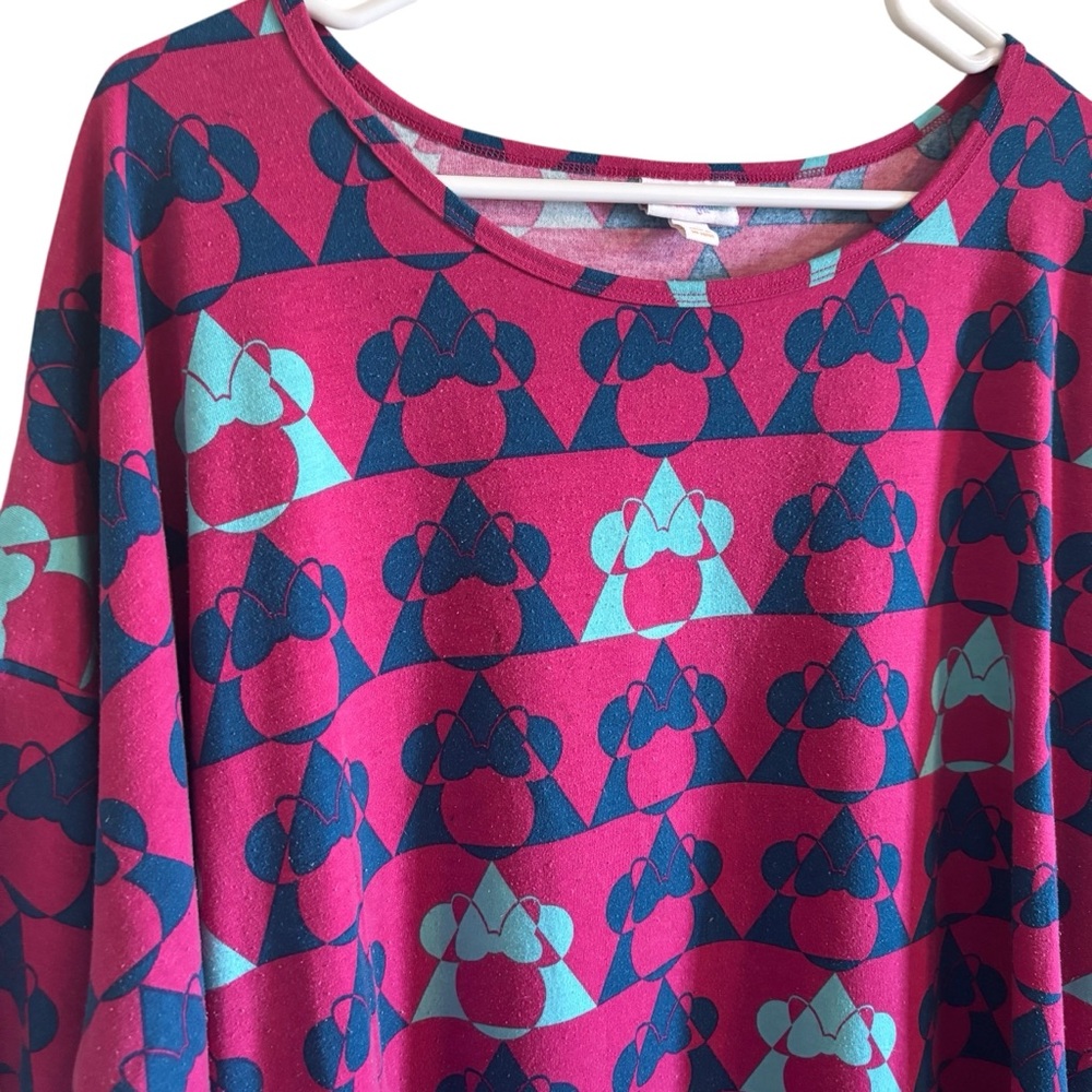 LuLaRoe Disney Minnie Irma Top 3XL EUC - Picture 2 of 4